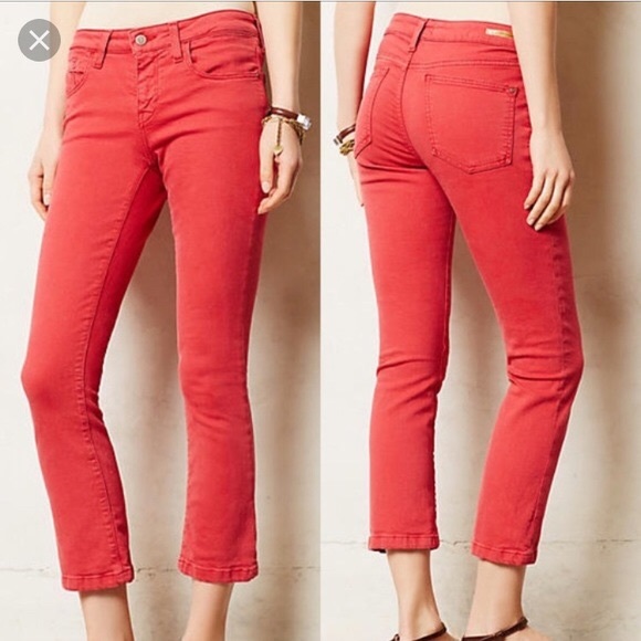 Anthropologie Denim - Anthropologie Pilcro Red Straight Jeans
